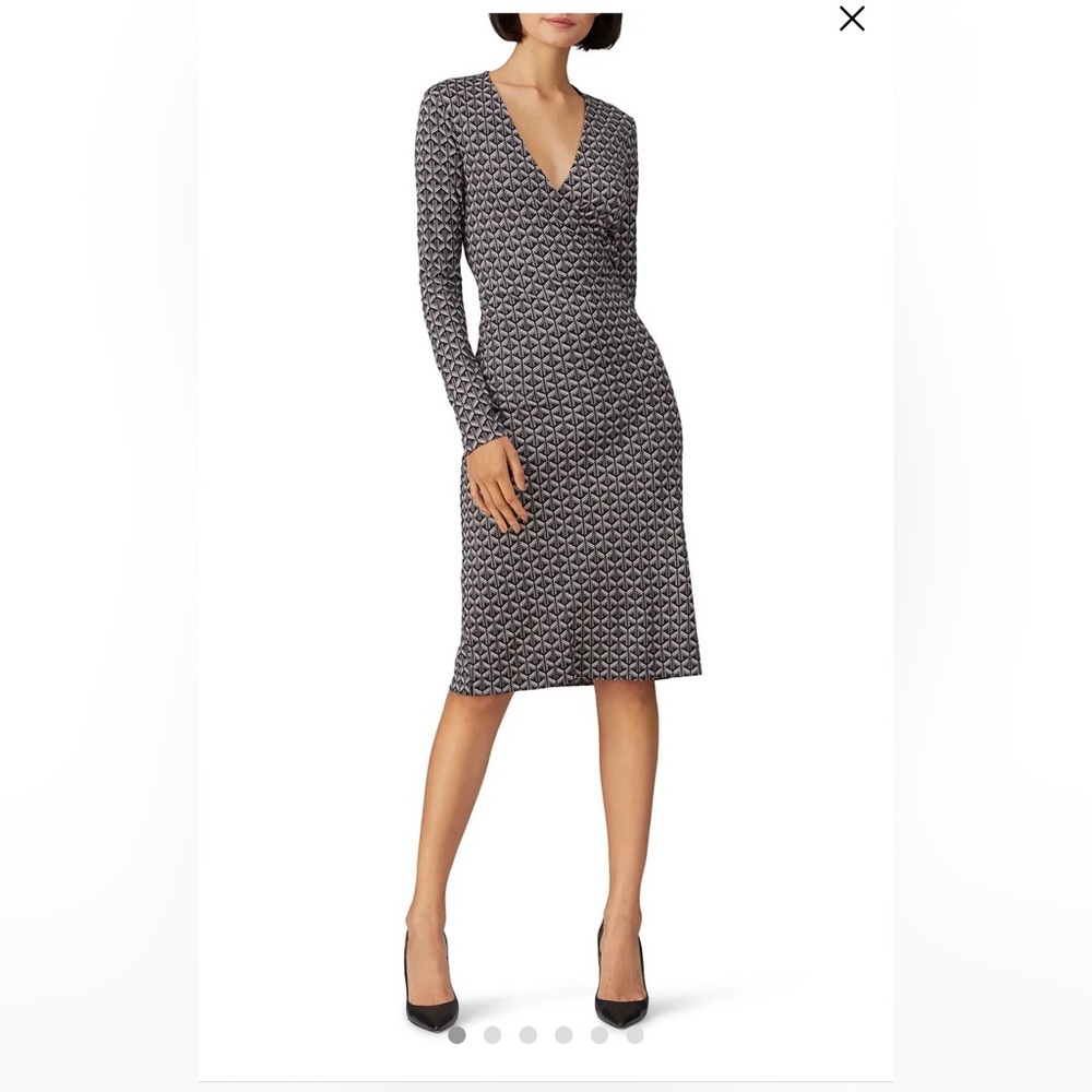 NWT DVF Karis faux wrap dress size 6